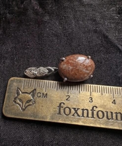 Vintage Exquisite Silver Pendant with Natural Agate