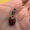 Vintage Exquisite Silver Pendant with Natural Agate