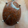 Vintage Exquisite Silver Pendant with Natural Agate