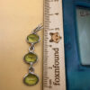 925 Sterling Silver Peridots Pendant- Bail Added On Later -27