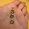 925 Sterling Silver Peridots Pendant- Bail Added On Later -27