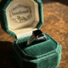 Vintage stunning 925 Sterling Silver Onyx Ring -UK Size O