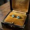 925 Sterling Silver Topaz Stud Earrings