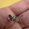 925 Sterling Silver Amethyst Stud Earrings