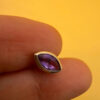 925 Sterling Silver Amethyst Stud Earrings