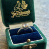 Vintage clear citrine sterling silver ring Uk size W