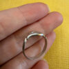 Soviet vintage 925 sterling silver ring 90s Uk size O (vv)