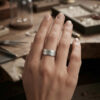 Vintage sterling silver ring Uk size N (vv)