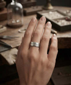Vintage sterling silver ring Uk size N (vv)