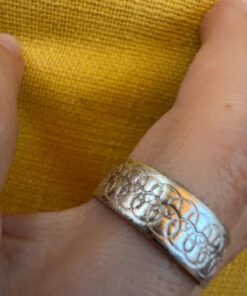 Vintage sterling silver ring Uk size N (vv)