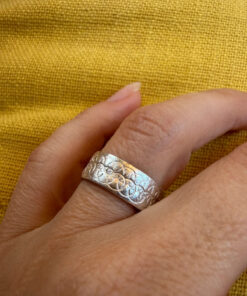 Vintage sterling silver ring Uk size N (vv)
