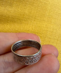 Vintage sterling silver ring Uk size N (vv)
