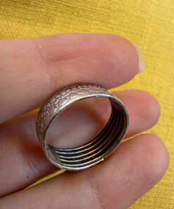 Vintage sterling silver ring Uk size N (vv)