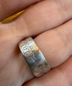 Vintage sterling silver ring Uk size N (vv)