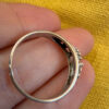925 sterling silver vintage filigree ring, size O (vv)