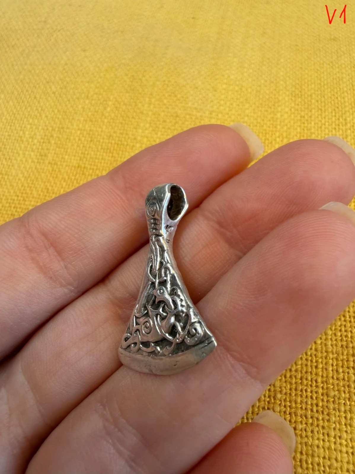 Mammen Axe Pendant sterling silver – Viking Norse Warrior Amulet v1