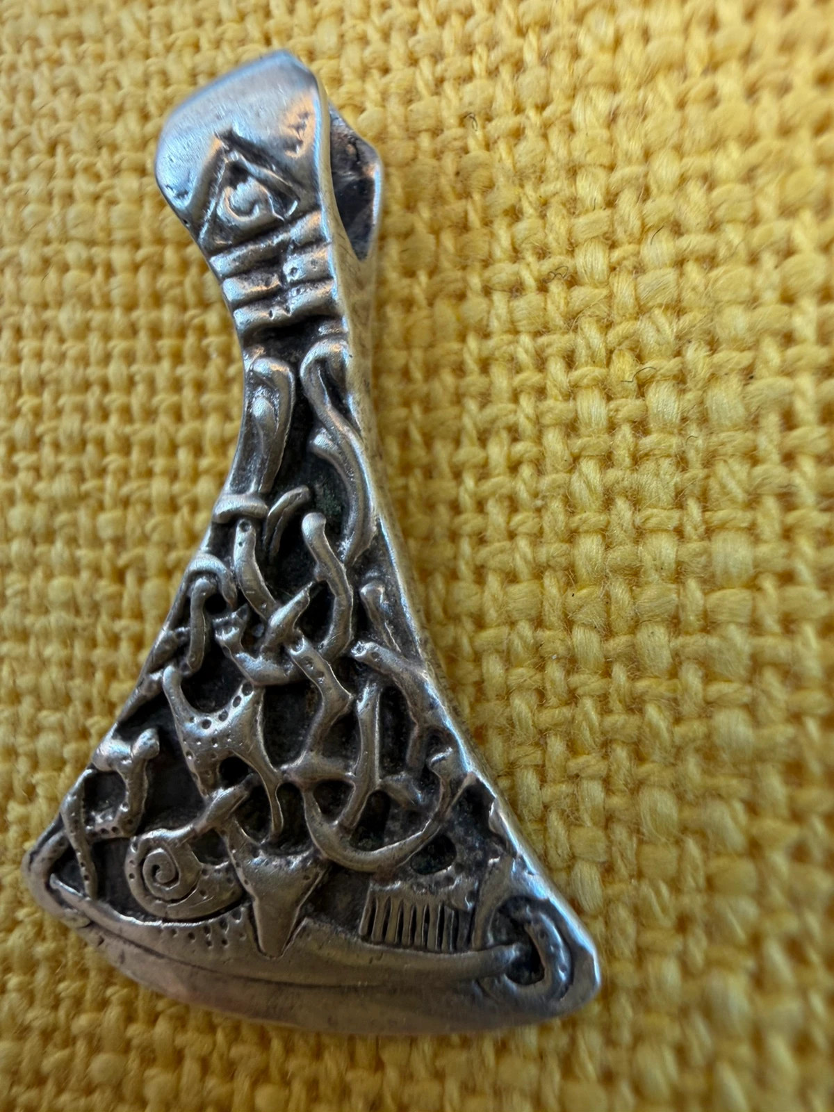 Mammen Axe Pendant sterling silver – Viking Norse Warrior Amulet v1