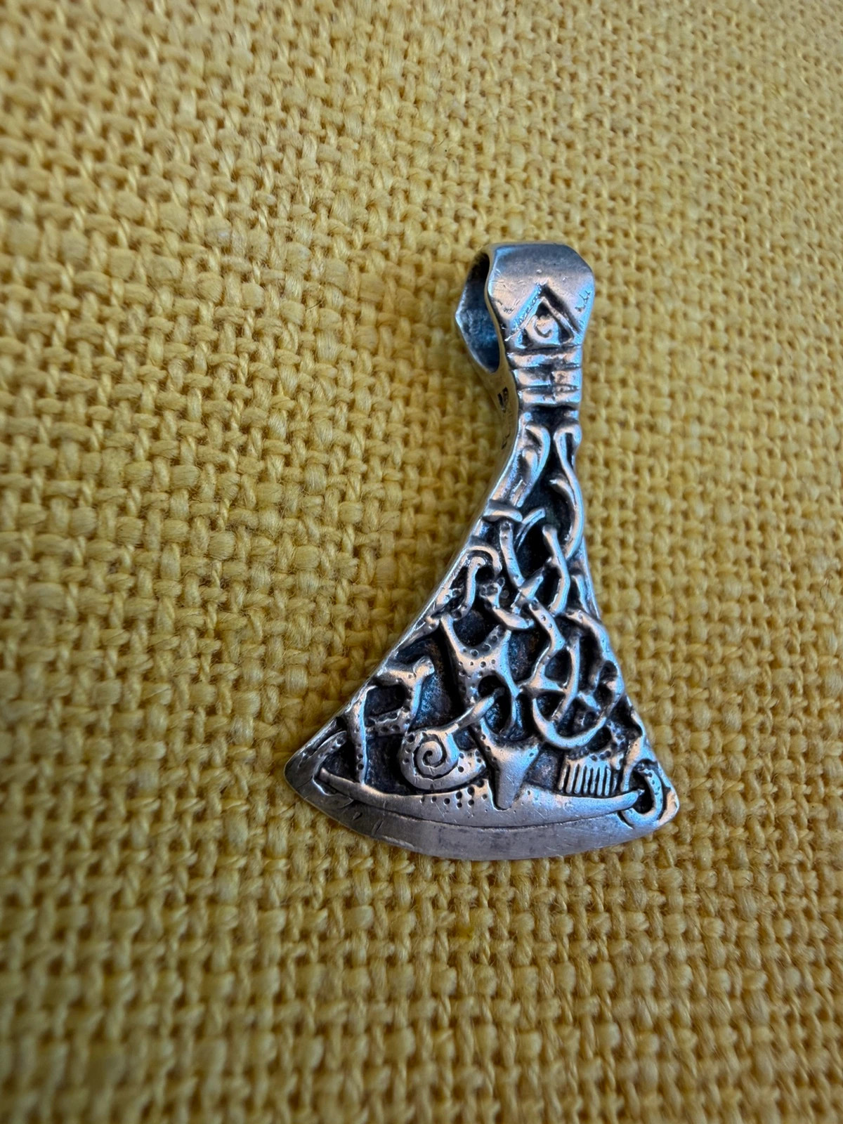Mammen Axe Pendant sterling silver – Viking Norse Warrior Amulet v1