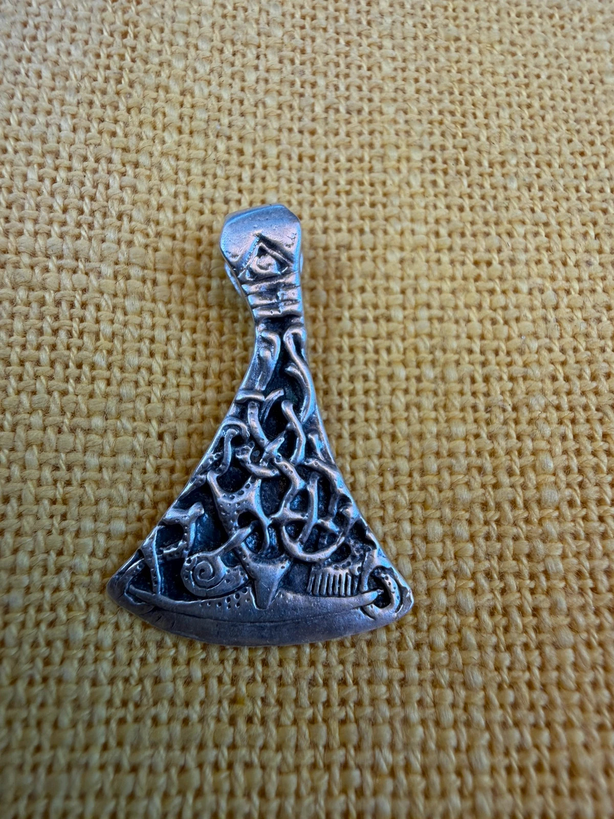 Mammen Axe Pendant sterling silver – Viking Norse Warrior Amulet v1