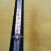 Soviet Era golden plated Sterling Silver 925 Ring Vintage Baltic Treasure ,Size O 1/2 (v1)