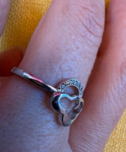 Moonlit Cloud Ring, Sterling Silver 925, Size N(v1)