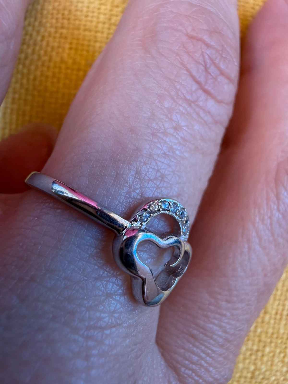 Moonlit Cloud Ring, Sterling Silver 925, Size N(v1)