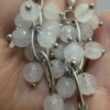 Natural Milky Quartz Beaded Silver
Earrings