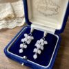 Natural Milky Quartz Beaded Silver
Earrings