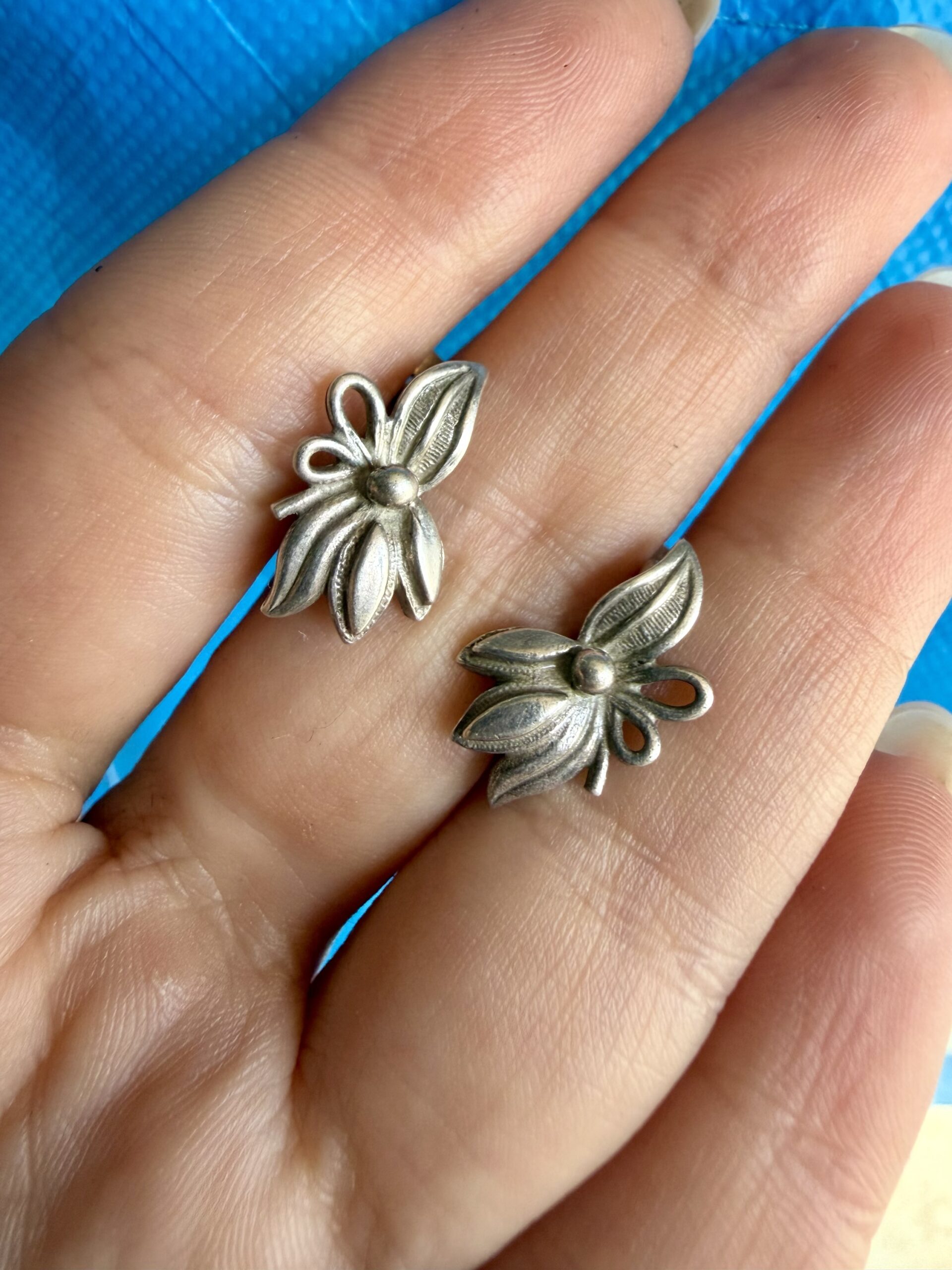 Vintage Soviet Union 925 Sterling Silver Earrings ~200