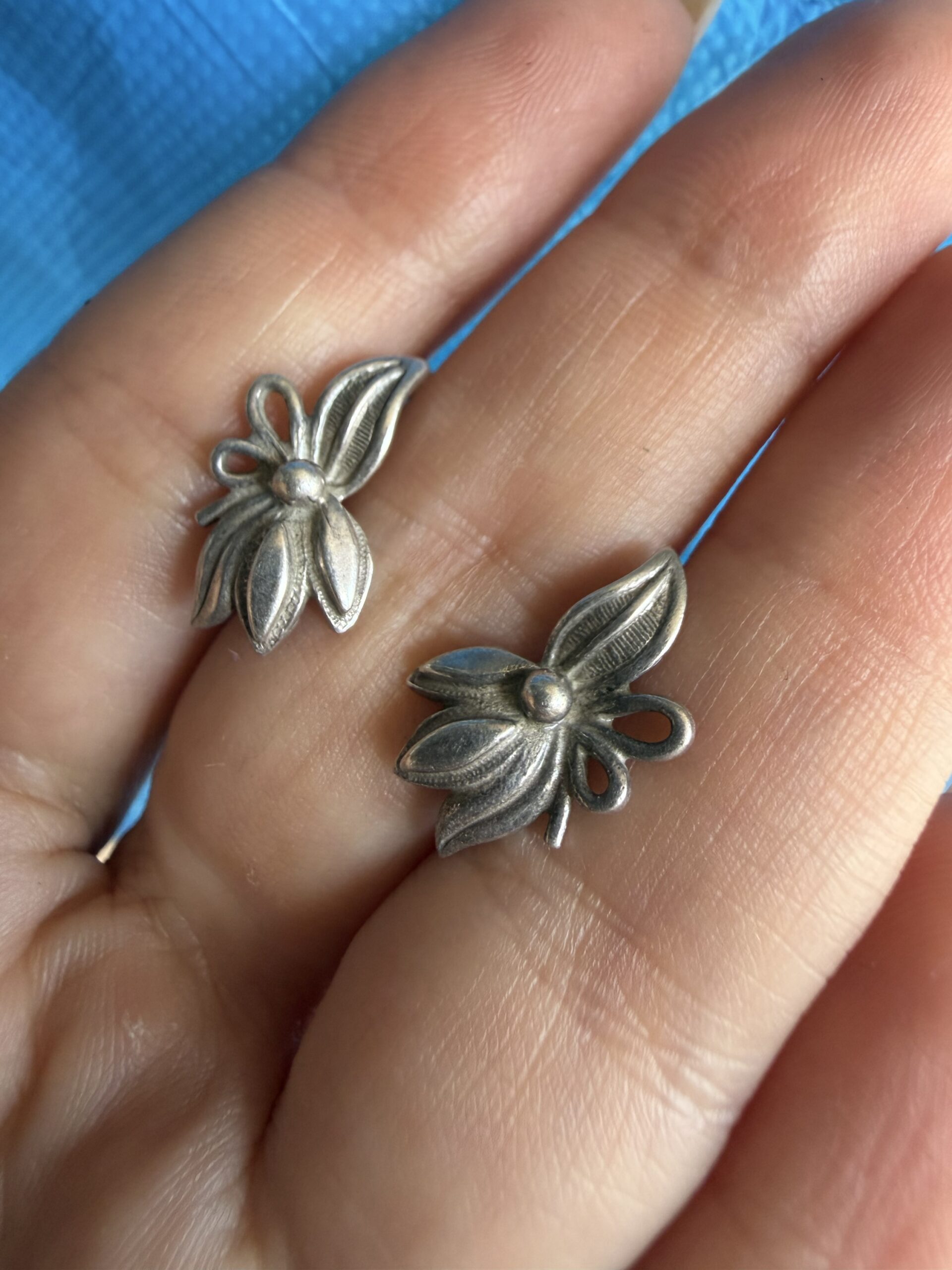 Vintage Soviet Union 925 Sterling Silver Earrings ~200
