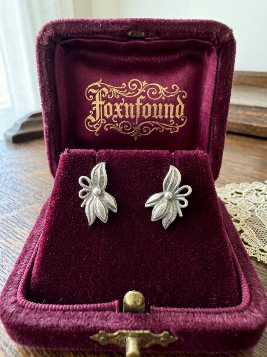 Vintage Soviet Union 925 Sterling Silver Earrings ~200