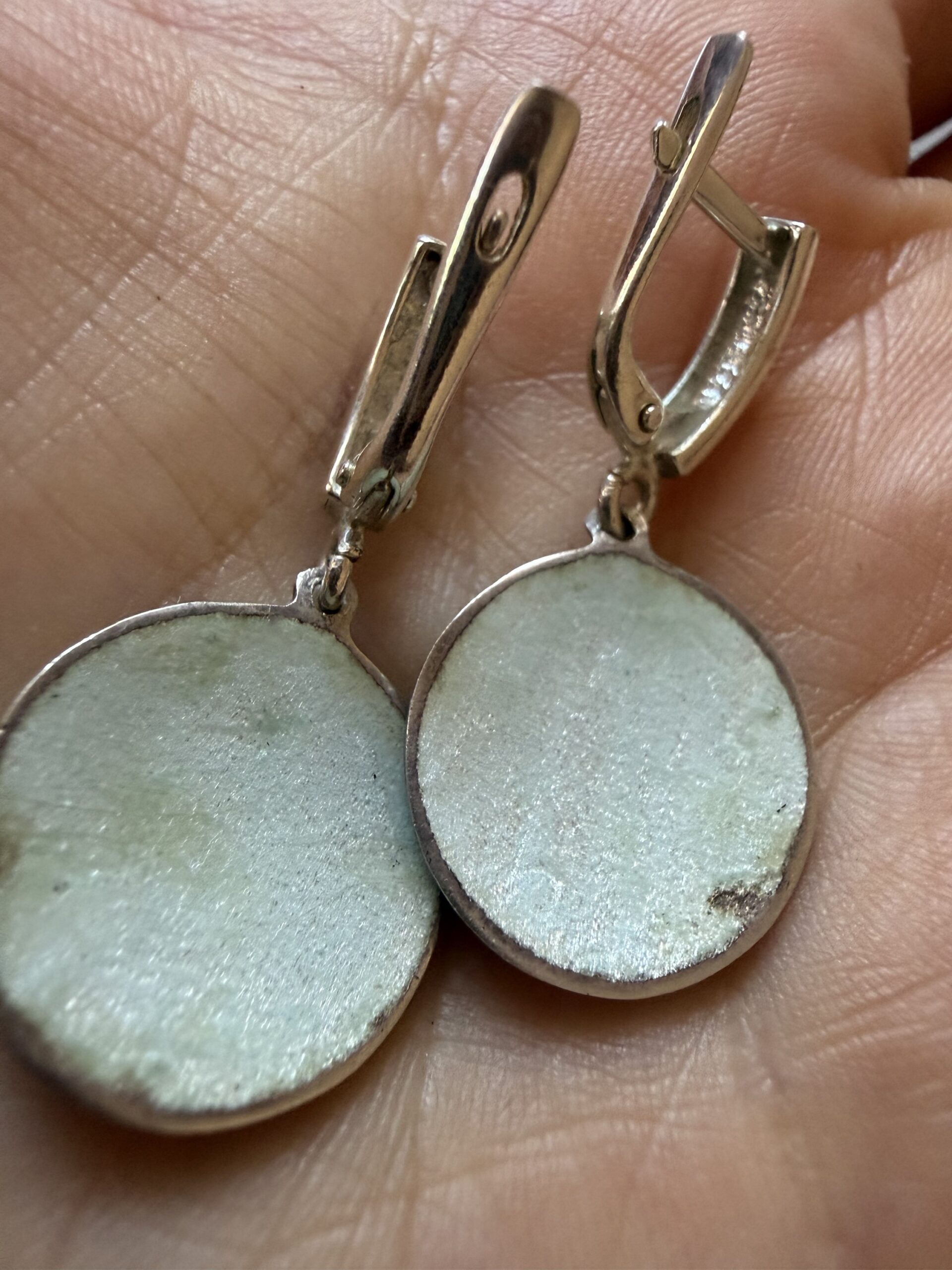 Handcrafted Georgian sterling Silver Minankari Earrings ~200