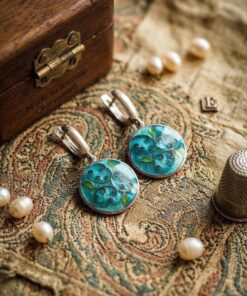 Handcrafted Georgian sterling Silver Minankari Earrings ~200