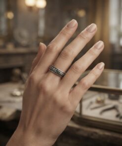 Vintage 925 Sterling Silver Religious Ring “Lord, Save and Protect” – Size R / US 8¾