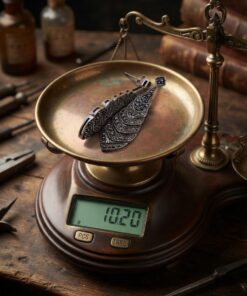 Art Deco Style Sterling Silver 925 Marcasite Feather Drop Earrings 10.2g~207