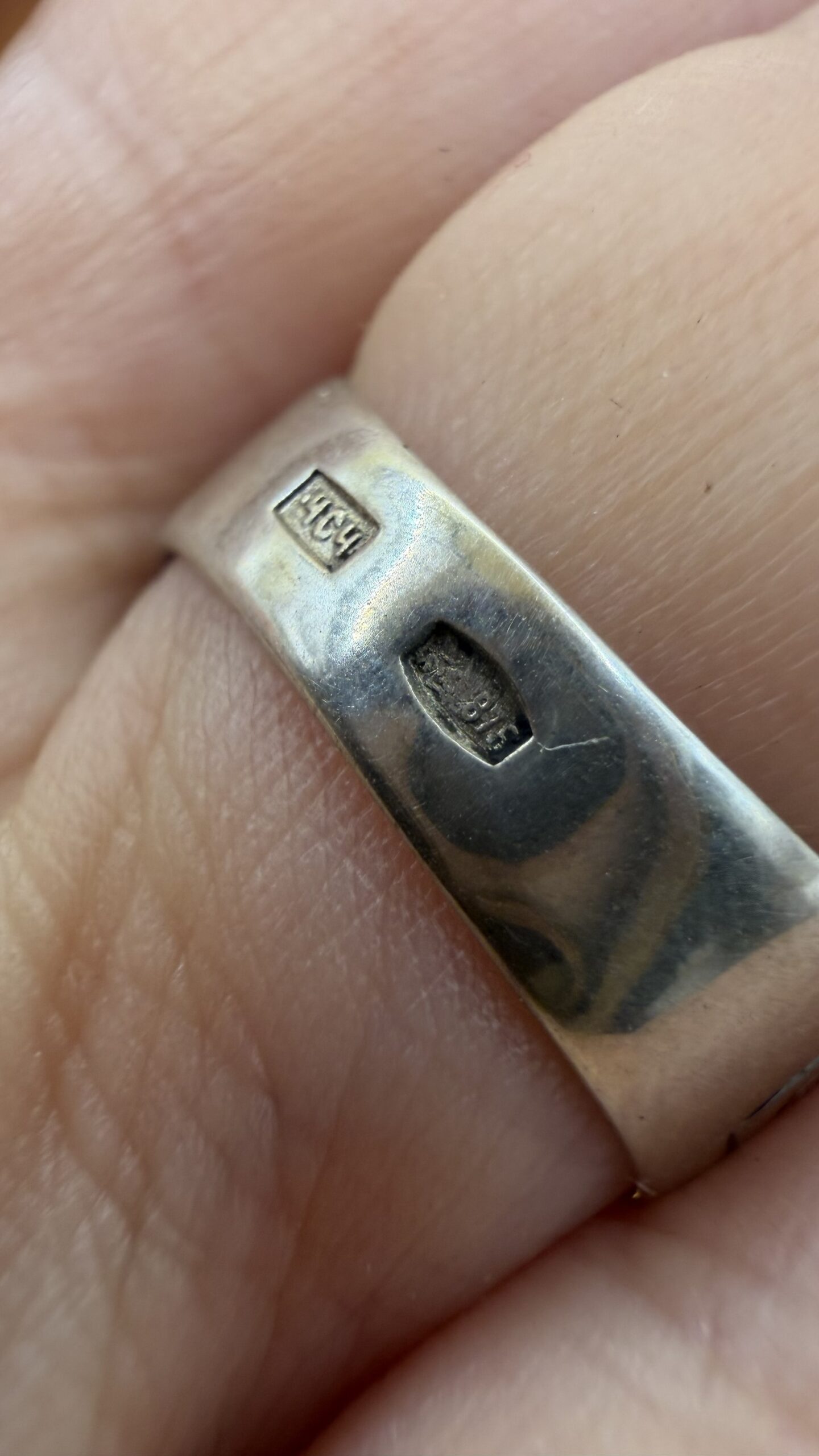 Vintage Soviet 875 Silver Niello Signet Ring Floral Engraved USSR UK Size M~208
