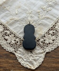Gold Sheen Obsidian Carved Guanyin Kwan Yin Pendant Buddhist Lotus Amulet Matte~31