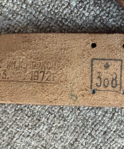 Vintage Soviet Officer's Leather Belt & Sam Browne Shoulder Strap 1972 Brass Buckle — Unused