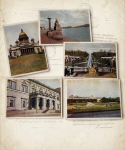 5 Vintage Soviet USSR Postcards Leningrad 1952 St Isaac's Peterhof Hermitage