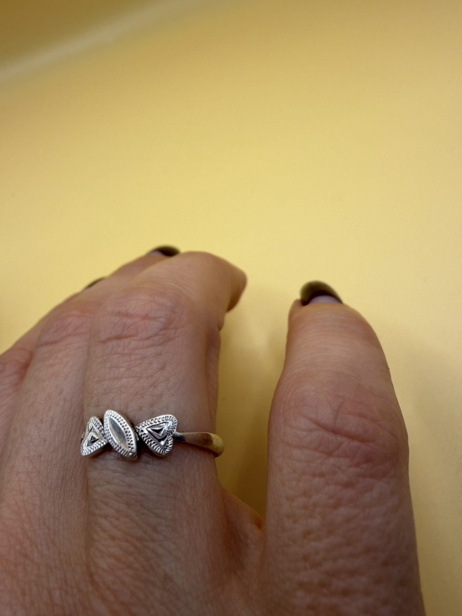 Vintage Soviet 925 Silver Ring — Size M~209 image 4