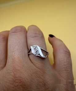 Vintage Soviet Ring, 1990s, Sterling Silver 925~209