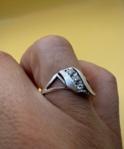Vintage Soviet Ring, 1990s, Sterling Silver 925~209