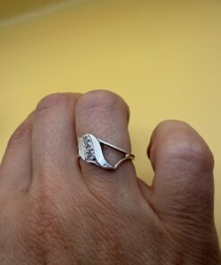 Vintage Soviet Ring, 1990s, Sterling Silver 925~209