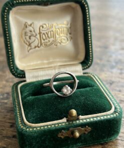 Vintage 1990s Silver Ring, Ukraine — Geometric Modernist Minimalist Design, Size M~209