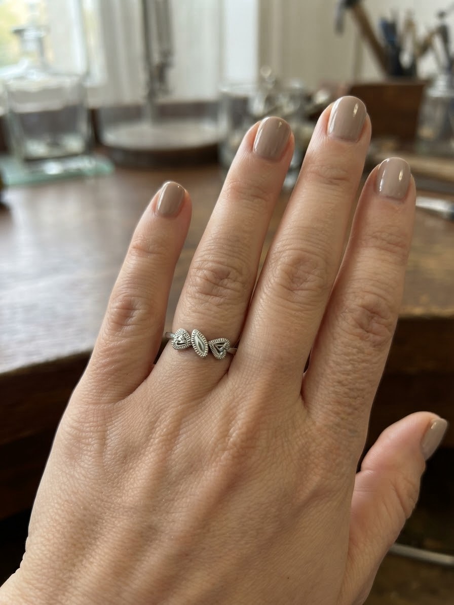 Vintage Soviet 925 Silver Ring — Size M~209 image 3