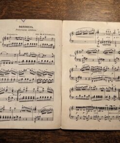 Antique Russian Sheet Music Oginski Polonaise Farewell to Homeland c1910 Moscow