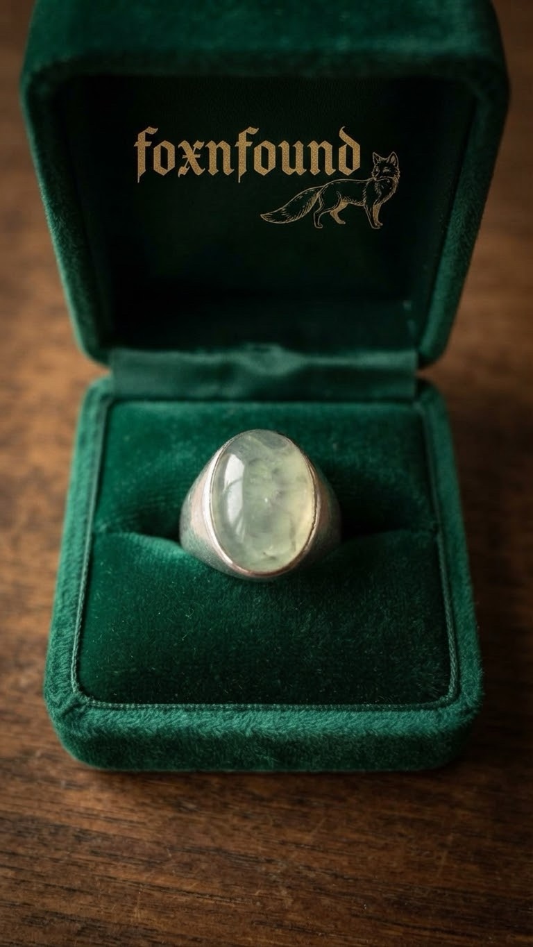Sterling Silver 925 Natural Aquamarine Cabochon Ring, Sea Green-Blue, UK N / US 7 / EU 54~212