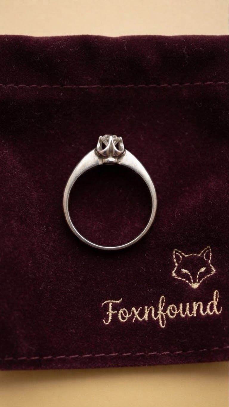 Vintage Ukrainian Sterling Silver 925 Solitaire Ring Clear Stone Tulip UK L½ US6~211