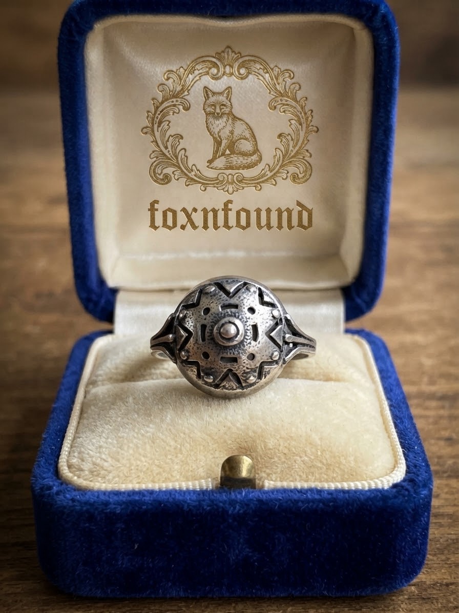 Unique Sterling Silver Mantra Ring (Size O)