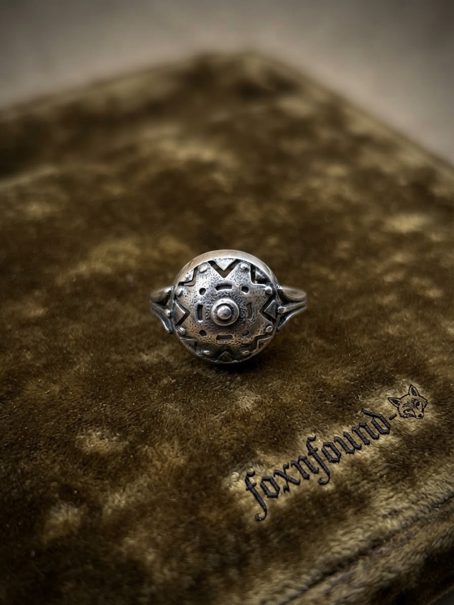 Unique Sterling Silver Mantra Ring (Size O)